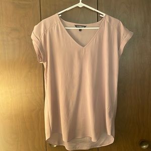 Express short sleeve v neck blouse
